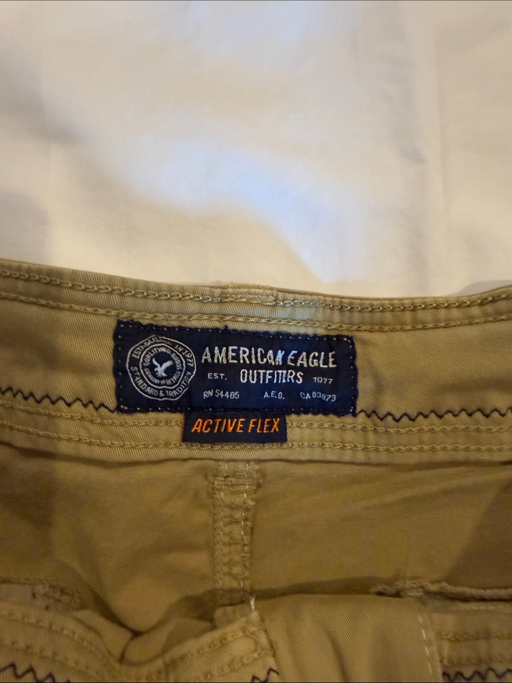 American Eagle Outfitters Men’s Active Flex Chinos in Khaki